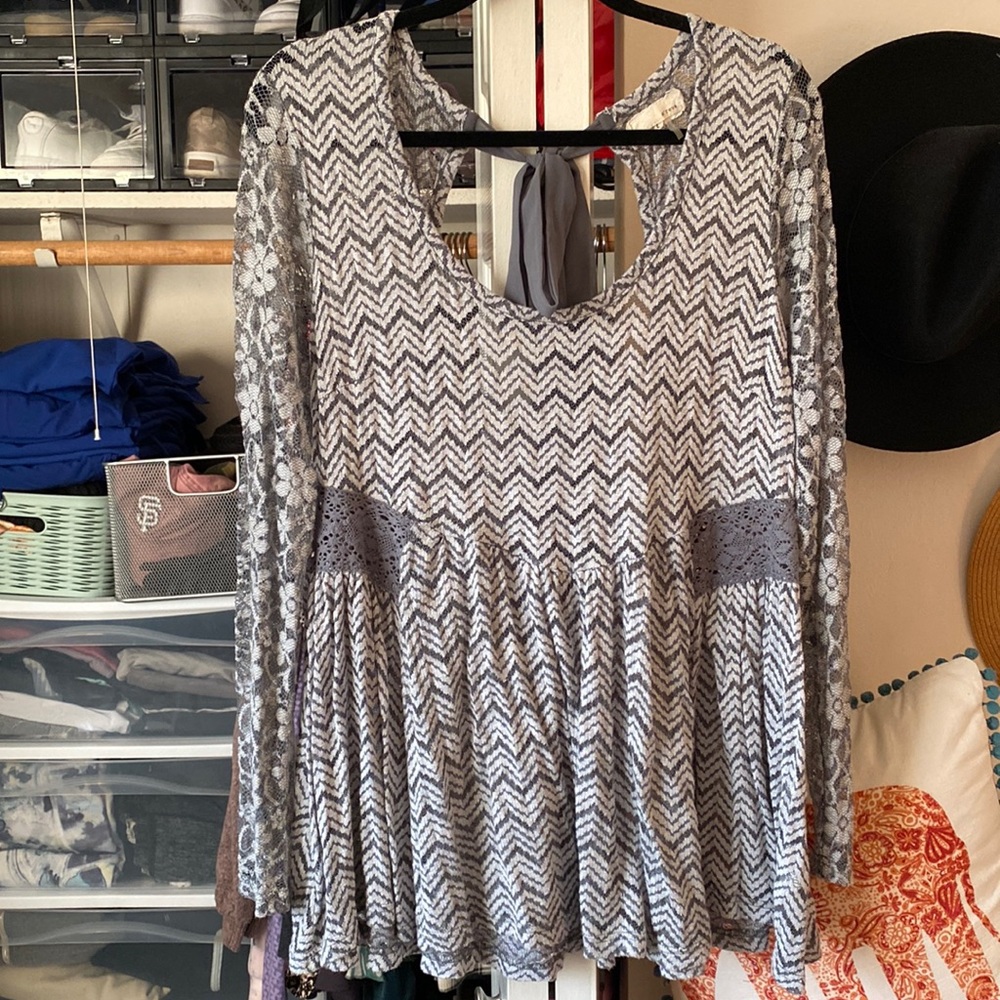 Lace babydoll top